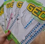 ست خط کش گونیا و نقاله ای Geo در رنگ های مختلف